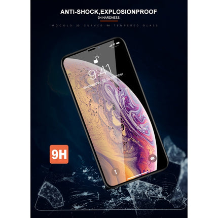For iPhone XS / X mocolo 0.33mm 9H 3D Round Edge Tempered Glass Film, iPhone XS / X