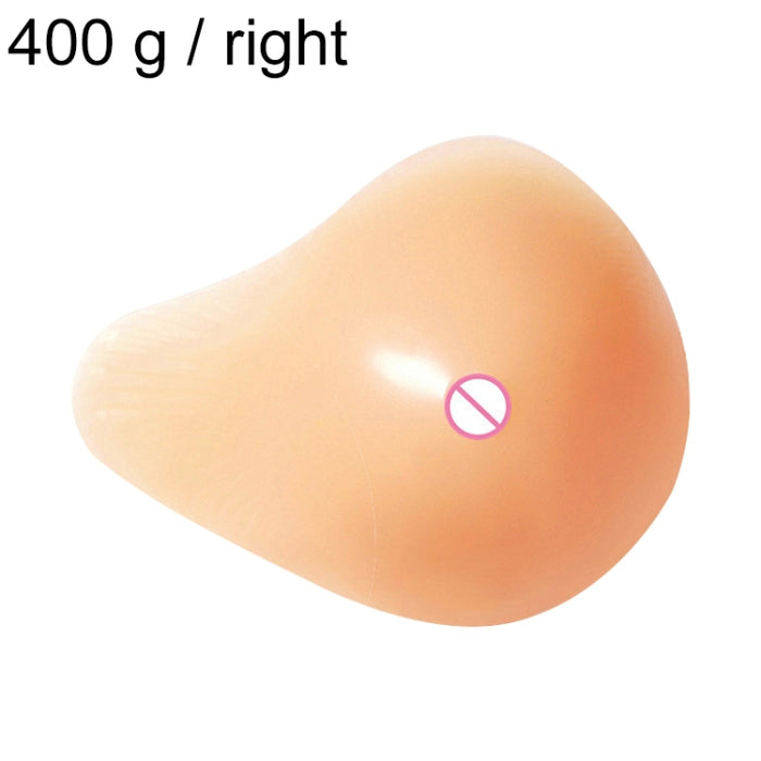AS6 Spiral Shape Postoperative Rehabilitation Breasts Silicone Breast Pad Nipple Cover 400g/Right, 400g/Right