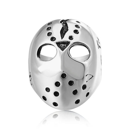 Europe and America Style Punk Gothic Rock Mask Skull Men Titanium Steel Ring, US Size: 11, Diameter: 20.7mm, Perimeter: 65mm