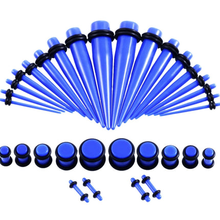 36PCS Unisex Acrylic Ear Expansion Ear Extender 14G-00G Accessories Set