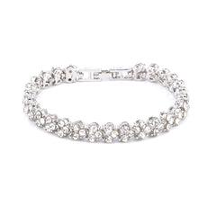 Glamorous Female Crystal Bracelet with Artificial Diamond Inlaid for Wedding, Engagement, Mother`s Day And Birthday Gift, Diameter: 5.25 cm, Perimeter:16.5 cm