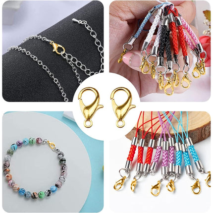 100 PCS 12mm DIY Jewelry Accessories High-quality Alloy Lobster Claw