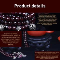 Fashion Jewelry Accessory Garnet Beads Bracelet