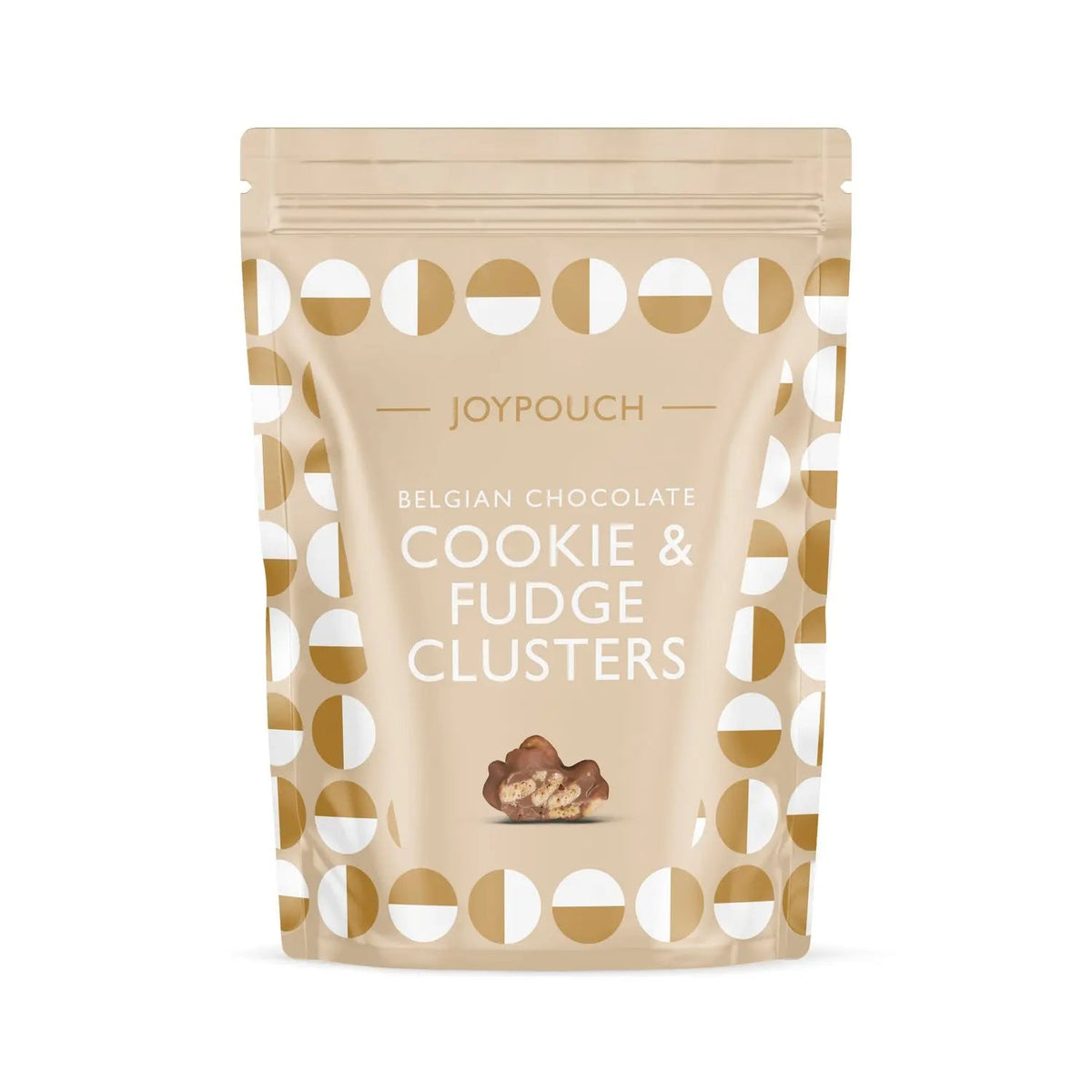 Joypouch milk chocolate covered cookie & fudge clusters
