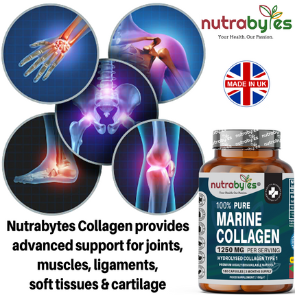 Pure Marine Collagen 1250mg, 180 Capsules