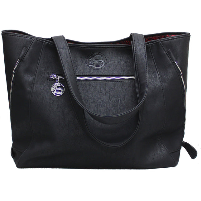 BURNT ROSE - Tote Bag - Top quality PU Leather Studded