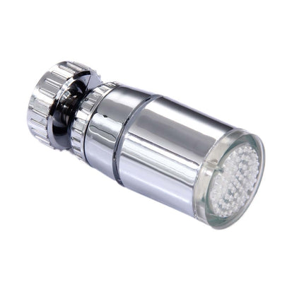 SDF-B9 1 LED ABS Temperature Sensor 3-color LED Faucet Light Water Glow Shower, Size: 58 x 28mm, Interface: 22mm (Silver), SDF-B9 3-color