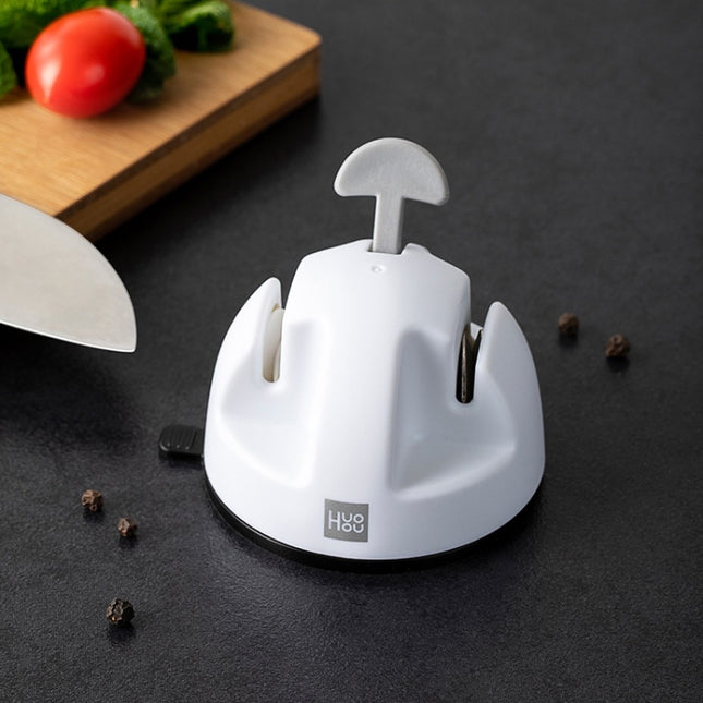 Original Xiaomi Youpin Huohou Kitchen Mini-Messerschärfer mit Doppelrad, Messerschärfer mit Doppelrad