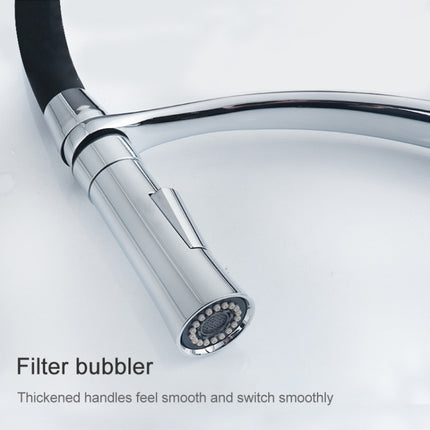 Kitchen Pull-out Faucet Hot Cold Home Retractable Rotating Faucet, Pull-out Faucet