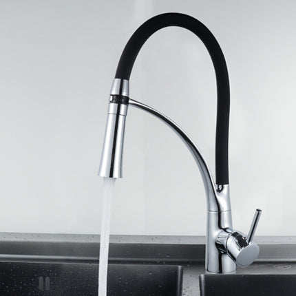 Kitchen Pull-out Faucet Hot Cold Home Retractable Rotating Faucet, Pull-out Faucet