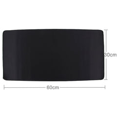 Extended Large Solid Black Color Gaming and Office Keyboard Mouse Pad, Size: 60cm x 30cm, Size: 60cm x 30cm