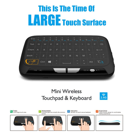 H18 2.4GHz Mini Wireless Air Mouse QWERTY Keyboard with Touchpad / Vibration for PC, TV