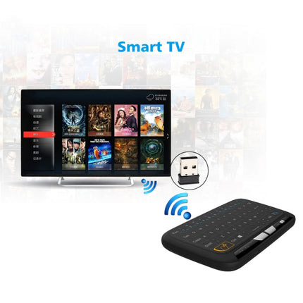 H18 2.4GHz Mini Wireless Air Mouse QWERTY Keyboard with Touchpad / Vibration for PC, TV