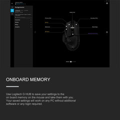 Logitech G502 HERO Wired Gaming Mouse with 11 Buttons, Length: 2.1m