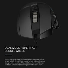 Logitech G502 HERO Wired Gaming Mouse with 11 Buttons, Length: 2.1m