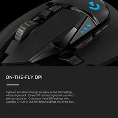 Logitech G502 HERO Wired Gaming Mouse with 11 Buttons, Length: 2.1m