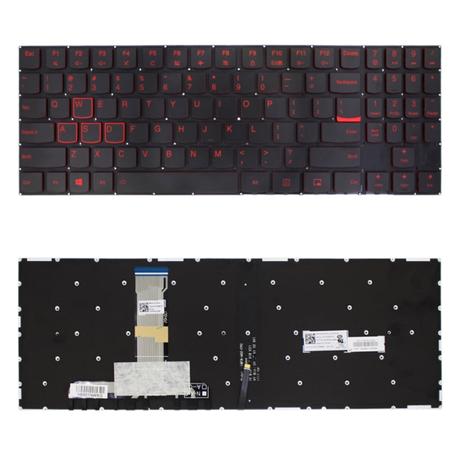 US Keyboard with Backlight for Lenovo Legion Y520 Y520-15IKB Y720 Y720-15IKB R720 R720-15IKB, For Legion Y520(US)