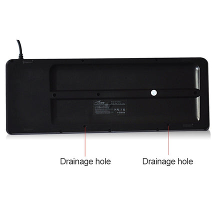 DS-8900 USB Interface Prevent Water Splashing Laser Engraving Character One-piece Wired Trackball Keyboard, Length: 1.5m, DS-8900 USB