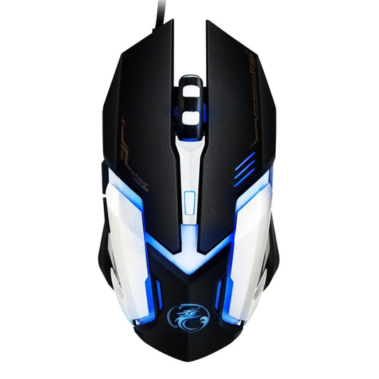 iMICE V6 LED Colorful Light USB 6 Buttons 3200 DPI Wired Optical Gaming Mouse for Computer PC Laptop