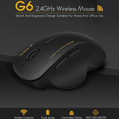 iMICE G6 Wireless Mouse 2.4G Office Mouse 6-button Gaming Mouse