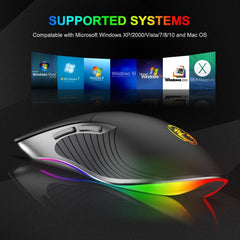 iMICE X6 Wired Mouse  6-button Colorful RGB Gaming Mouse, X6