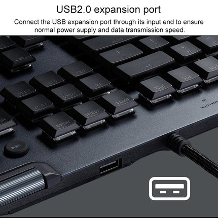Logitech G813 RGB Mechanical Wired Gaming Keyboard (GL-Linear), Length: 1.8m, G813