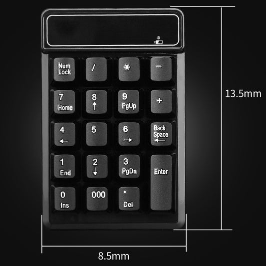 MC Saite 525RF 19 Keys Wireless 2.4G Numeric Keyboard