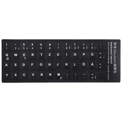 German Learning Keyboard Layout Sticker for Laptop / Desktop Computer Keyboard, German