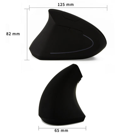 CM0093 Wired Version 2.4GHz Three-button Vertical Mouse for Left-hand, Resolution: 1000DPI / 1200DPI / 1600DPI, Cable Length：1.7m, Wired Version