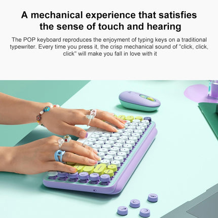 Logitech POP KEYS Round Button Bluetooth Mechanical Keyboard