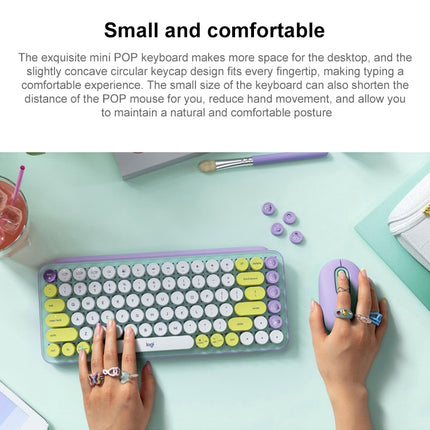 Logitech POP KEYS Round Button Bluetooth Mechanical Keyboard