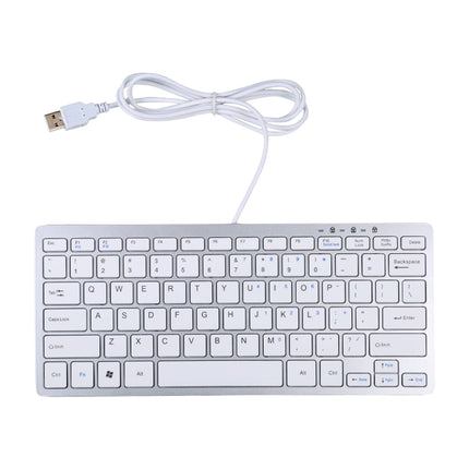 450 78 Keys Ultra-thin USB Wired Keyboard