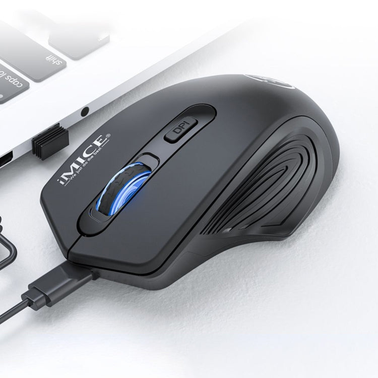 iMICE G-1800 Rechargeable 4 Buttons 1600 DPI 2.4GHz & Bluetooth Silent Wireless Mouse for Computer PC Laptop