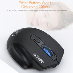 iMICE G-1800 Rechargeable 4 Buttons 1600 DPI 2.4GHz & Bluetooth Silent Wireless Mouse for Computer PC Laptop