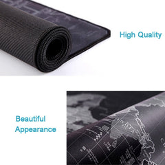 Extended Large Anti-Slip World Map Pattern Soft Rubber Smooth Cloth Surface Game Mouse Pad Keyboard Mat, Size: 100 x 50cm, Size: 100 x 50cm