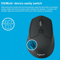 Logitech M720 1000DPI 2.4GHz Wireless Bluetooth Multimode Mouse