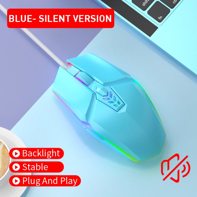S700 Colorful Light USB Wired Office Gaming Mouse
