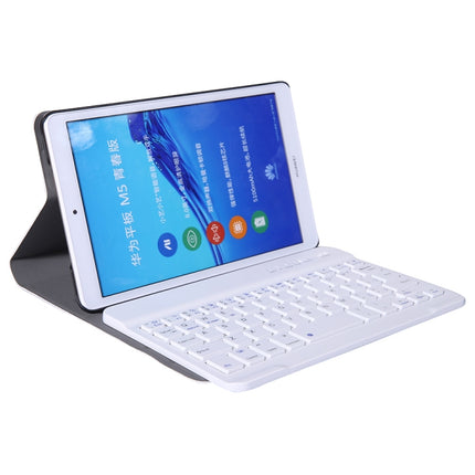A0M5 Detachable Bluetooth Keyboard + Ultrathin Horizontal Flip Leather Tablet Case for Huawei MediaPad M5 & Honor Tab 5 8 inch, with Holder