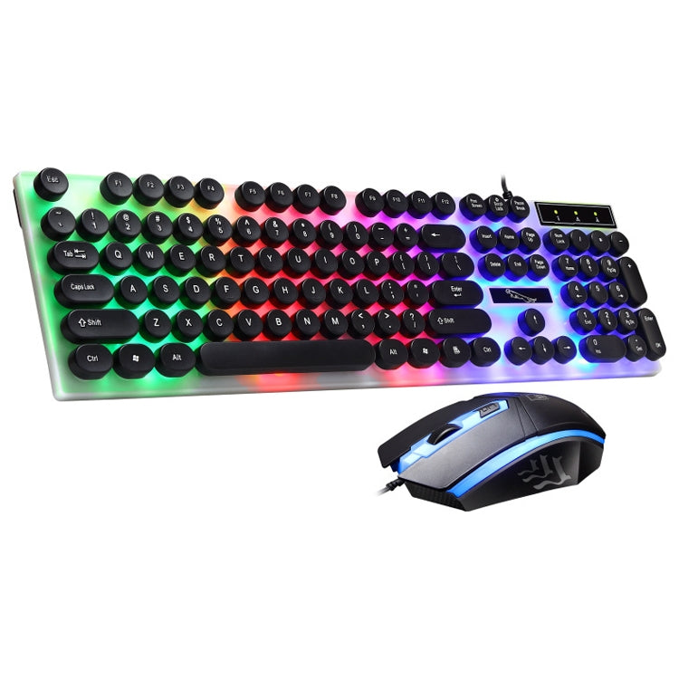 ZGB G21 Luminous Wired Keyboard + Mouse Set, G21 (White), G21 (Black)
