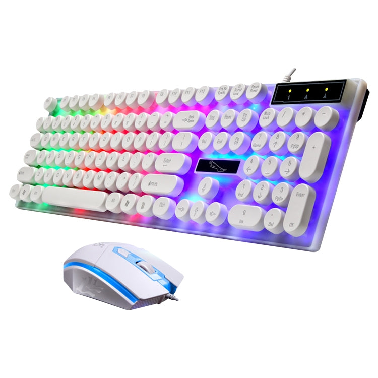 ZGB G21 Luminous Wired Keyboard + Mouse Set, G21 (White), G21 (Black)