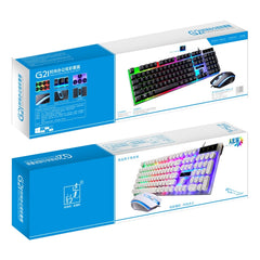 ZGB G21 Luminous Wired Keyboard + Mouse Set, G21 (White), G21 (Black)