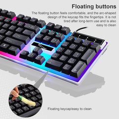 ZGB G21 Luminous Wired Keyboard + Mouse Set, G21 (White), G21 (Black)