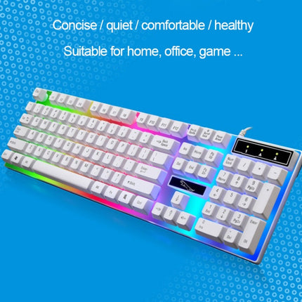 ZGB G21 104 Keys USB Wired Mechanical Feel Colorful Backlight Office Computer Keyboard Gaming Keyboard
