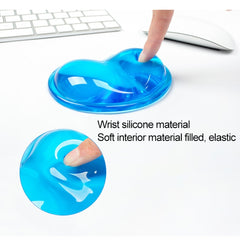 MONTIAN 2 PCS Transparent Silicone Bracer Heart-shaped Mouse Wrist Supporter, Random Color Delivery, Heart-shaped