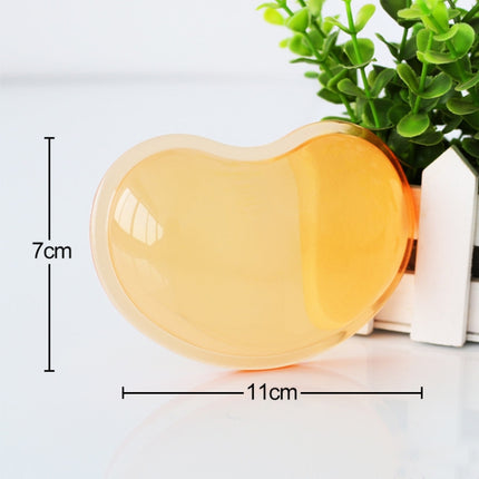 MONTIAN 2 PCS Transparent Silicone Bracer Heart-shaped Mouse Wrist Supporter, Random Color Delivery
