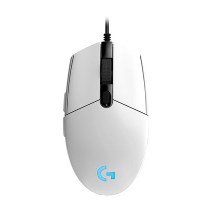 Logitech G102 6-keys RGB Glowing 6000DPI Five-speed Adjustable Wired Optical Gaming Mouse, Length: 2m, G102, G102 (White)