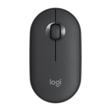 Logitech Pebble Cobblestone Shape Thin 3-keys 1000DPI Mute Wireless Bluetooth Optical Mouse, Wireless Range: 10m
