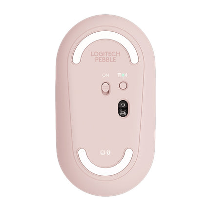 Logitech Pebble Cobblestone Shape Thin 3-keys 1000DPI Mute Wireless Bluetooth Optical Mouse, Wireless Range: 10m
