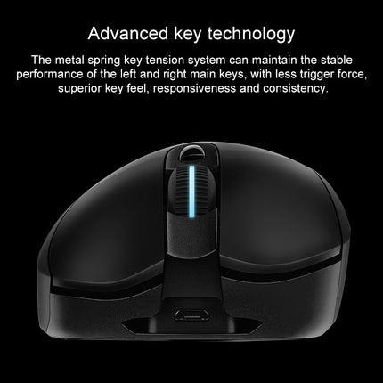 Logitech G703 LIGHTSPEED 16000 DPI 6 Programmable Buttons HERO 16K Sensor RGB Backlight Wireless Optical Gaming Mouse