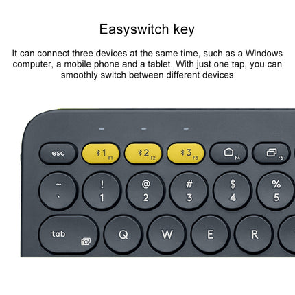 Logitech K380 Portable Multi-Device Wireless Bluetooth Keyboard, K380